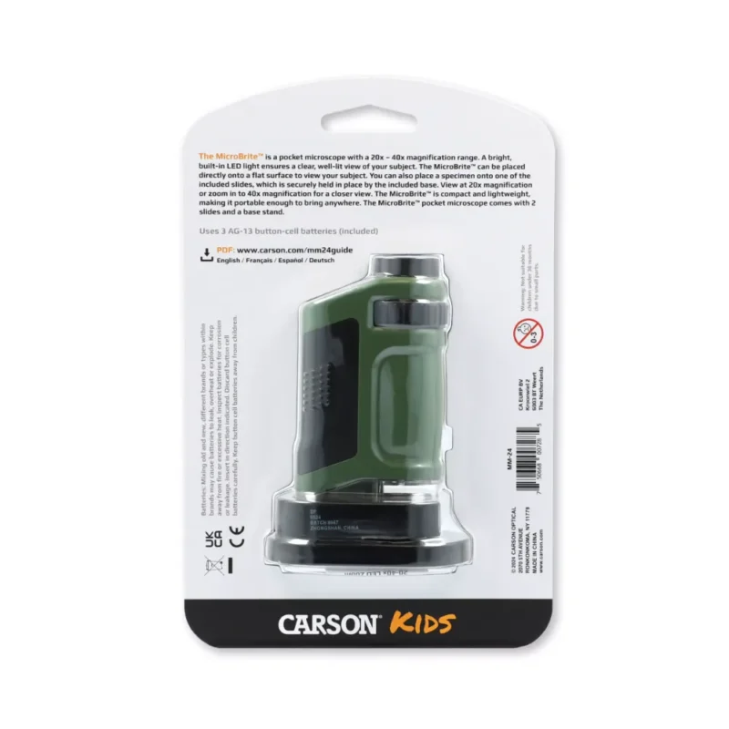 CARSON POCKET MICROSCOPE 20X-40X / ΜΙΚΡΟΣΚΟΠΙΟ ΤΣΕΠΗΣ CARSON 20X - 40X - Image 9