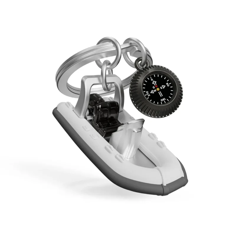 ΜΠΡΕΛΟΚ META[L]MORPHOSE KEYRING ON THE ROAD COLLECTION - BOYS TOYS RUBBER MOTORBOAT. ΦΟΥΣΚΩΤΟ ΣΚΑΦΟΣ