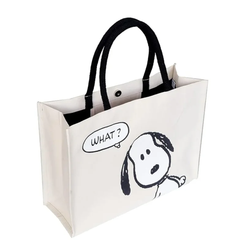 SNOOPY TOTE BAG ''WHAT'' JUTA - Image 2