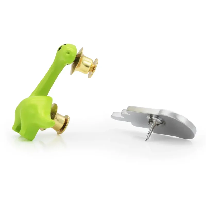 META[L]MORPHOSE FASHION PIN - SET OF 2 PINS - DINO & METEOR - Image 2