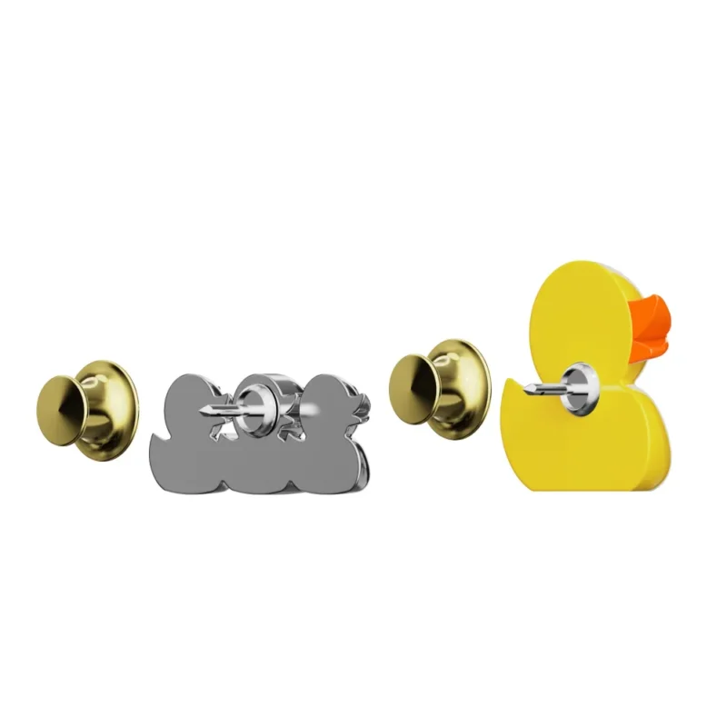 META[L]MORPHOSE FASHION PIN - SET OF 2 PINS - MAMA DUCK & DUCKLINGS - Image 2