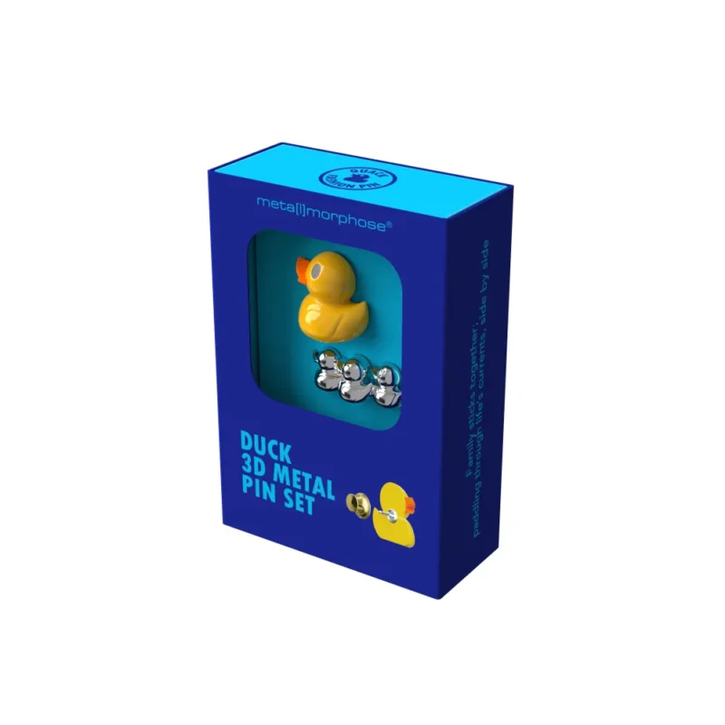 META[L]MORPHOSE FASHION PIN - SET OF 2 PINS - MAMA DUCK & DUCKLINGS - Image 3