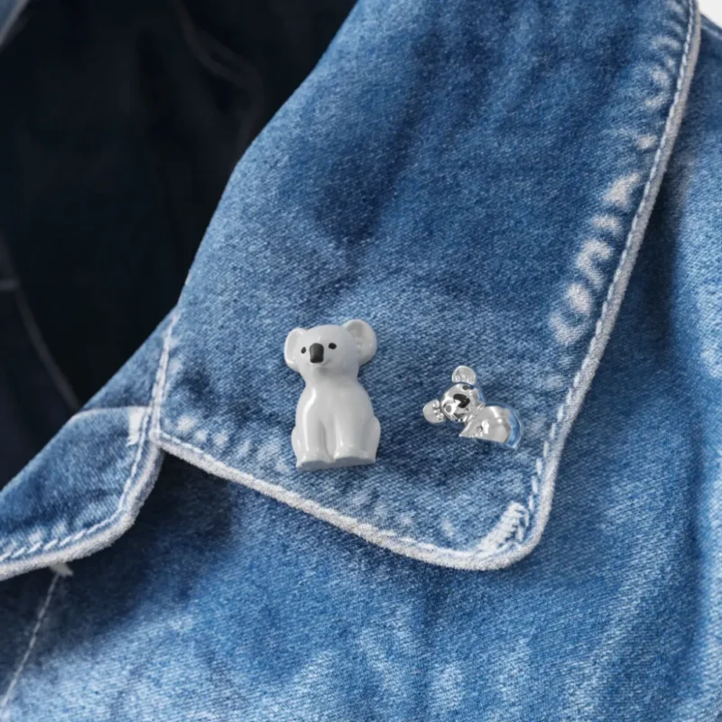 META[L]MORPHOSE FASHION PIN - SET OF 2 PINS - MAMA KOALA & BABY KOALA - Image 5