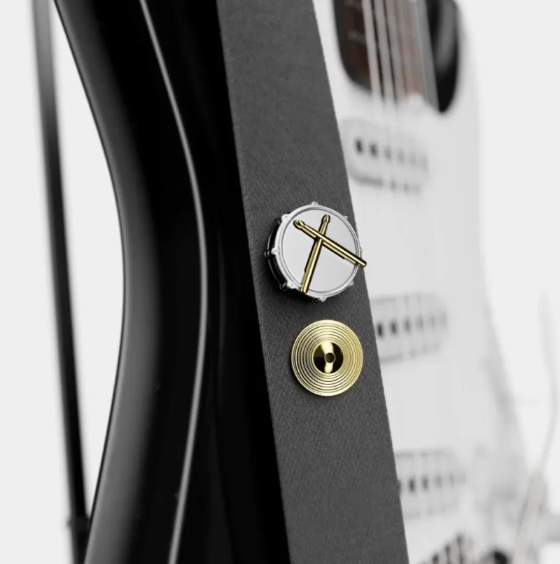 META[L]MORPHOSE FASHION PIN - SET OF 2 PINS - DRUMKIT WITH CYMBAL - Image 5