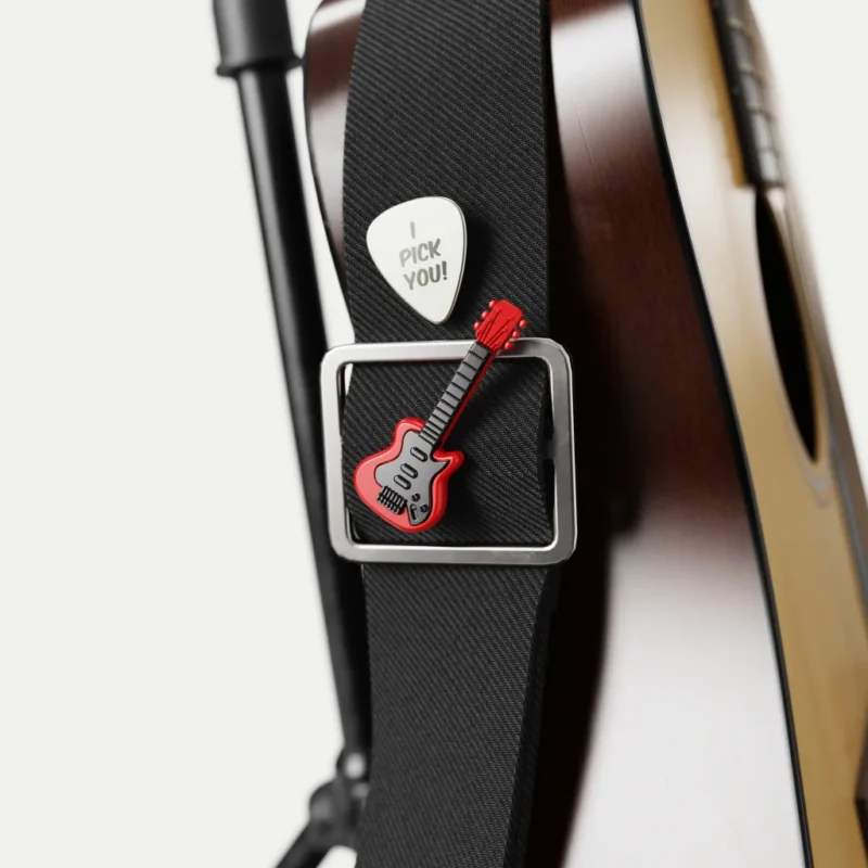 META[L]MORPHOSE FASHION PIN - SET OF 2 PINS - ROCK GUITAR & PLECTRUM - Image 5