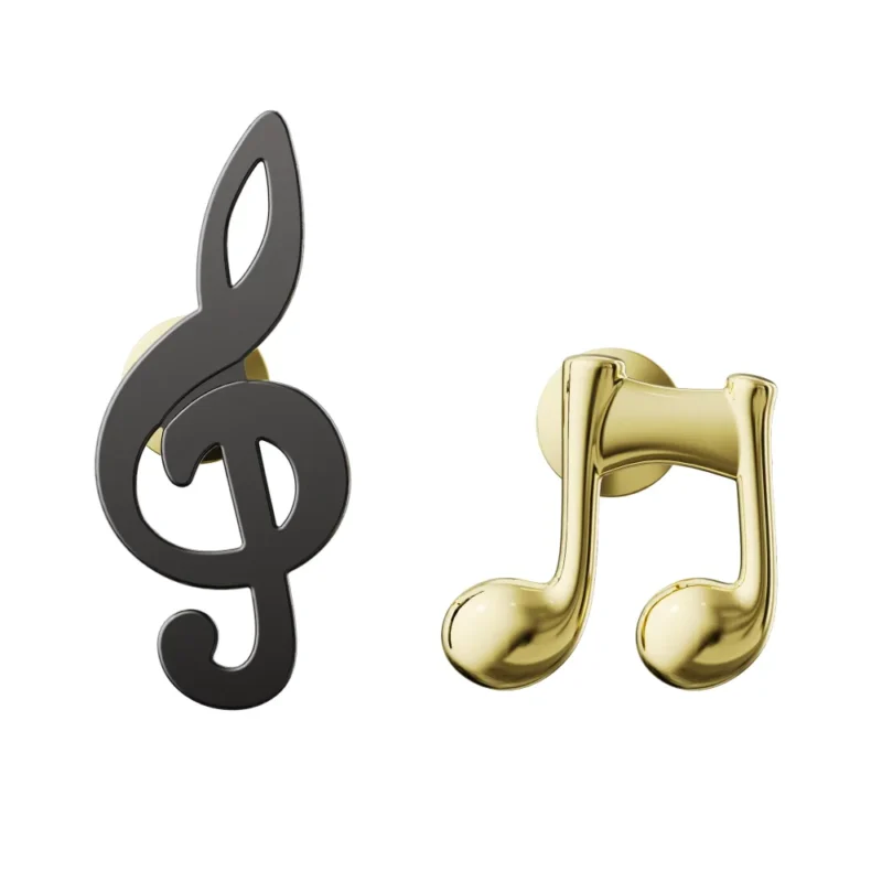 META[L]MORPHOSE FASHION PINS - SET OF 2 PINS - SOLKEY & MUSIC NOTE