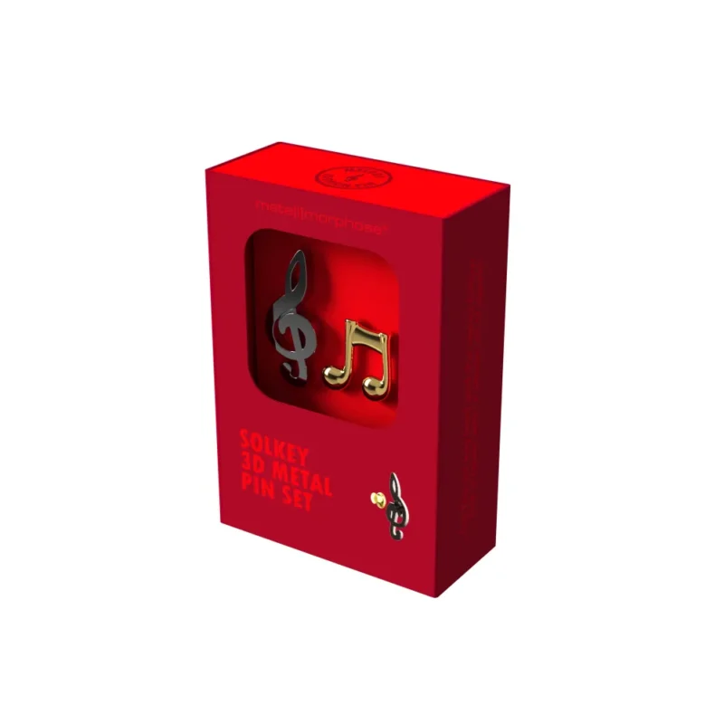 META[L]MORPHOSE FASHION PINS - SET OF 2 PINS - SOLKEY & MUSIC NOTE - Image 3