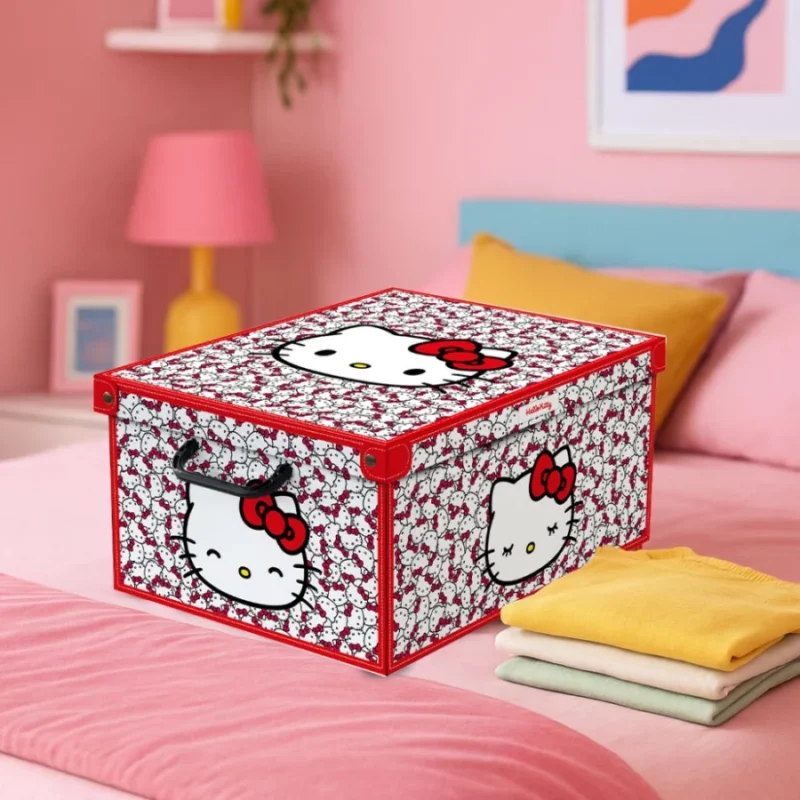 COLLECTION HELLO KITTY 1 / KOYTI ΑΠΟΘΗΚΕΥΣΗΣ/ΟΡΓΑΝΩΣΗΣ ΒΥ LEVATELLI-ΚΟΚΚΙΝΟ-BIG 39X50X24 - Image 2