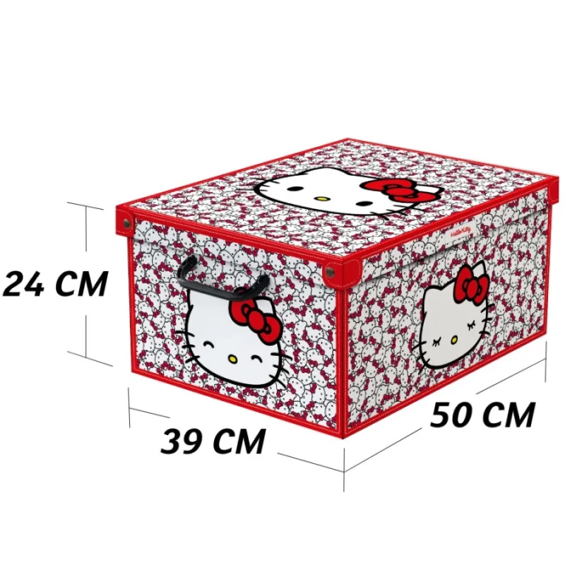 COLLECTION HELLO KITTY 1 / KOYTI ΑΠΟΘΗΚΕΥΣΗΣ/ΟΡΓΑΝΩΣΗΣ ΒΥ LEVATELLI-ΚΟΚΚΙΝΟ-BIG 39X50X24 - Image 3