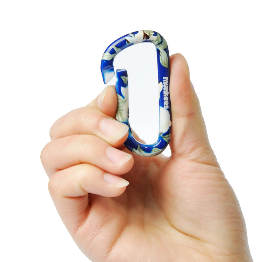MUNKEES CARABINER FLOWER BLUE 6mm (2 pcs) - Image 2